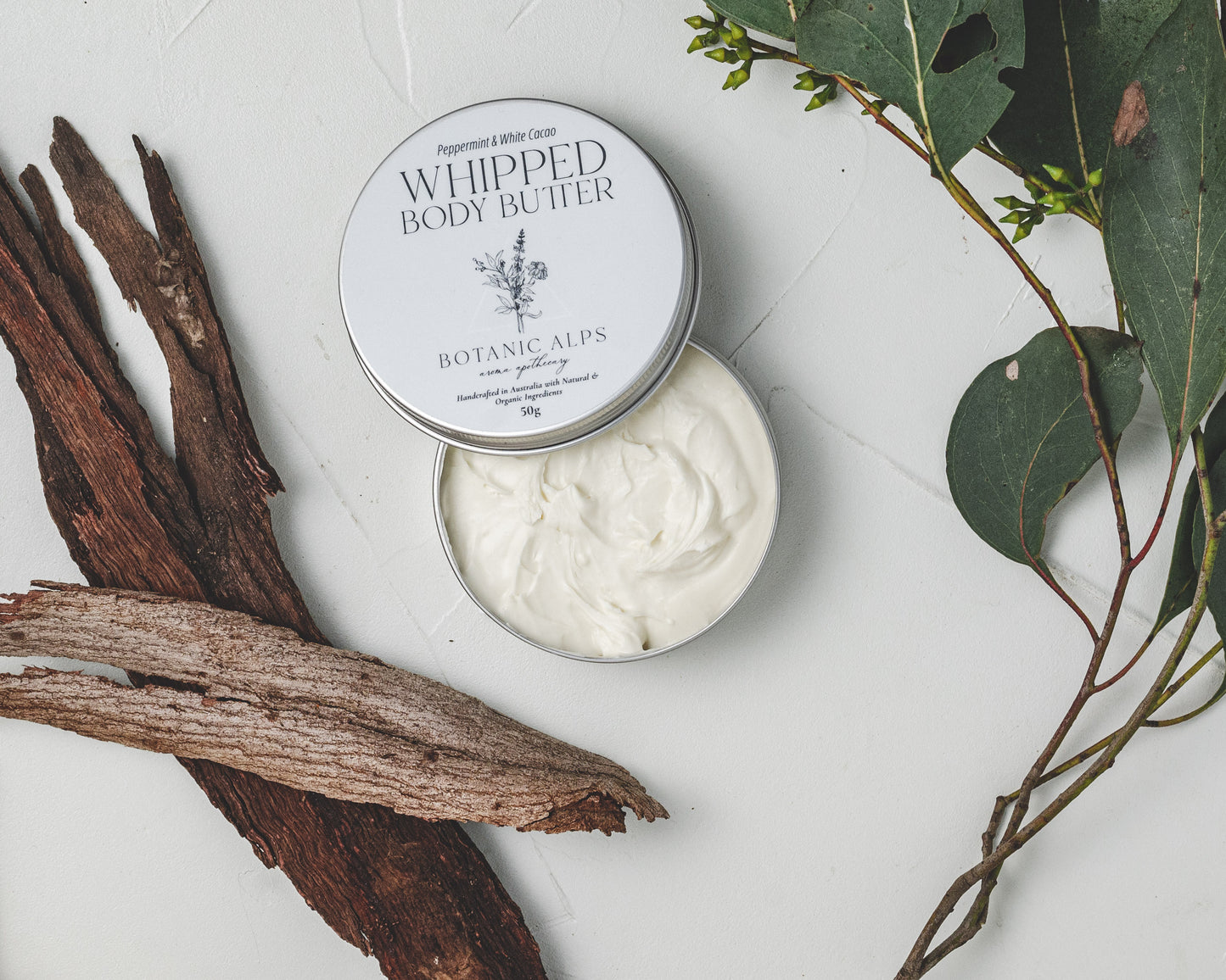 Peppermint and White Cacao Whipped Body Butter