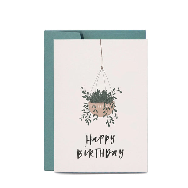 Hanging Plant Birthday Card