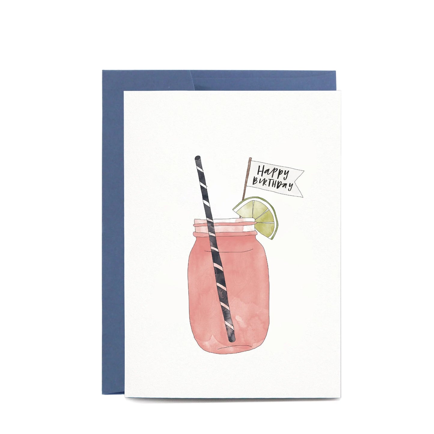 Mason Jar Happy Birthday Card