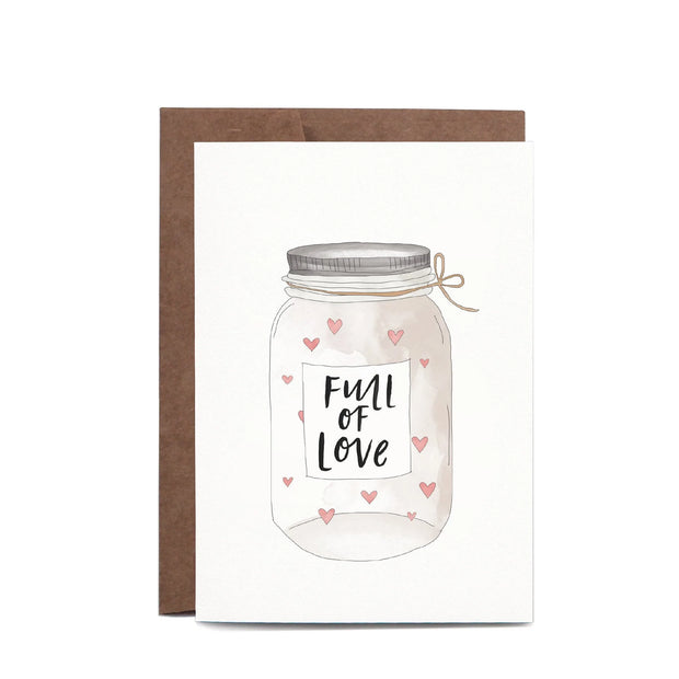 Jar Full of Love Greeting Card
