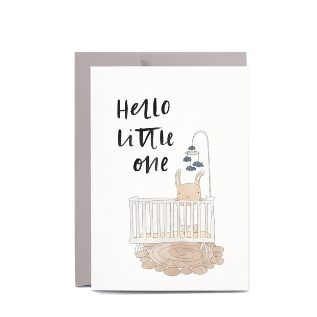 Baby Crib Greeting Card