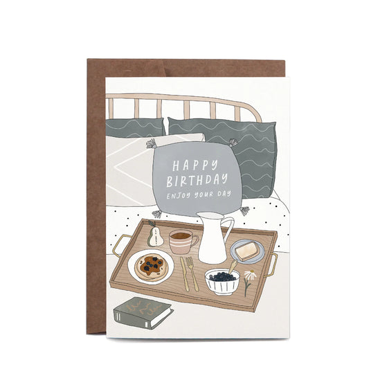 Birthday Breaksfast in Bed Greeting Card