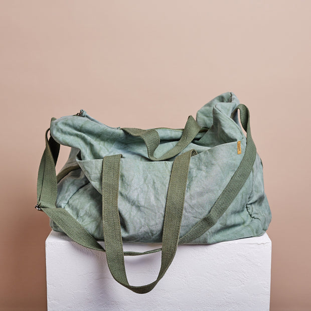 Journey Canvas Duffle Bag | Eucalyptus