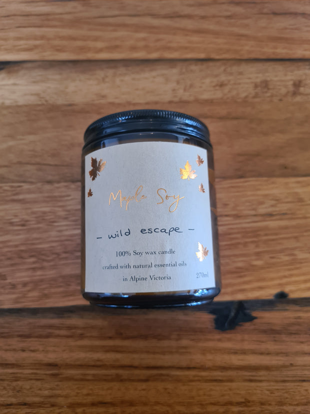 Soy Wax Candle by Maple Soy - Wild Escape