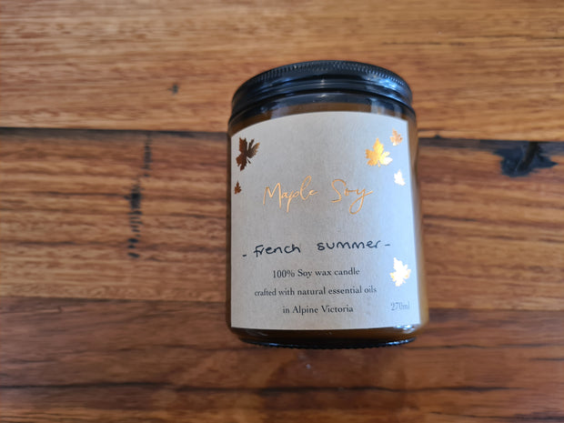 Soy Wax Candle by Maple Soy - French Summer